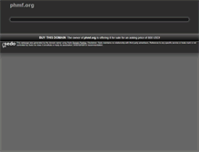 Tablet Screenshot of phmf.org